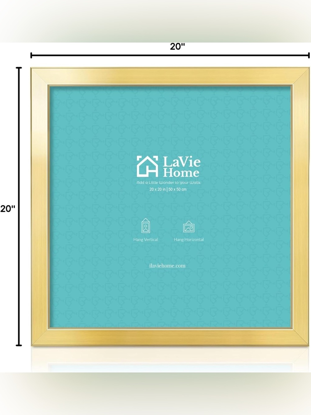 Gold Frame Wall Art -20 x 20 poster frame by LaVie